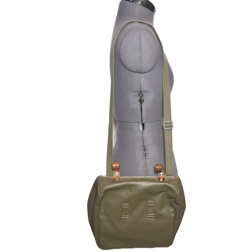 Vtg Swiss Army Bread Bag Oskar Vogel Military Satchel Canvas Crossbody Messenger